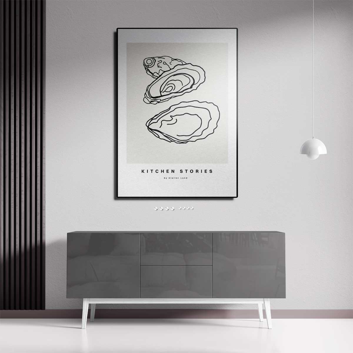 Oesterlijnschets Kunstwerk-canvas-dibond-plexiglas-wanddecoratie-WallArtistic