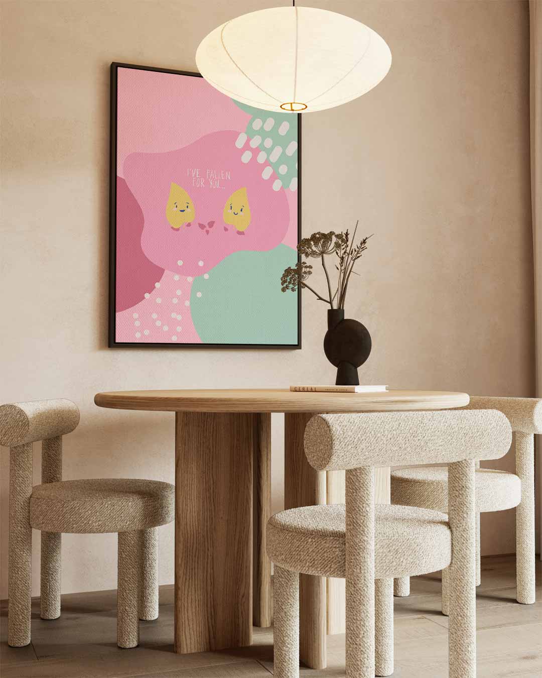 Liefdevolle Bladeren Kunstwerk-canvas-dibond-plexiglas-wanddecoratie-WallArtistic