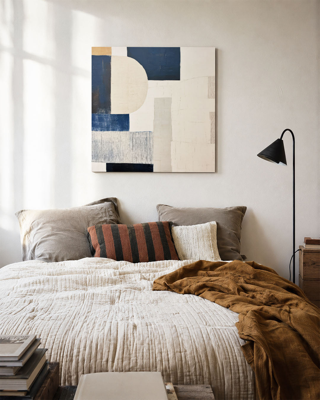 Geometrische vormen compositie Kunstwerk