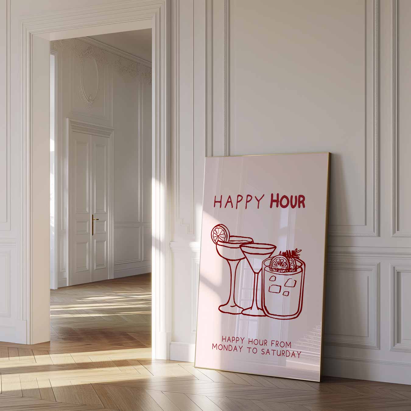 Gezellige Happy Hour Poster
