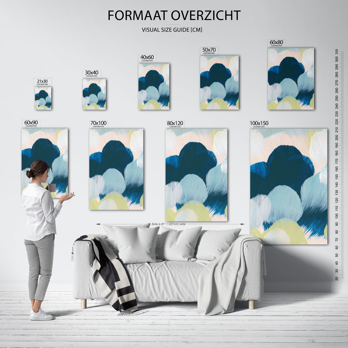 Abstracte wolken Poster