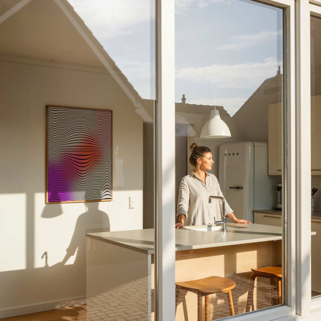 Moderne Golven Kunstposter-WallArtistic