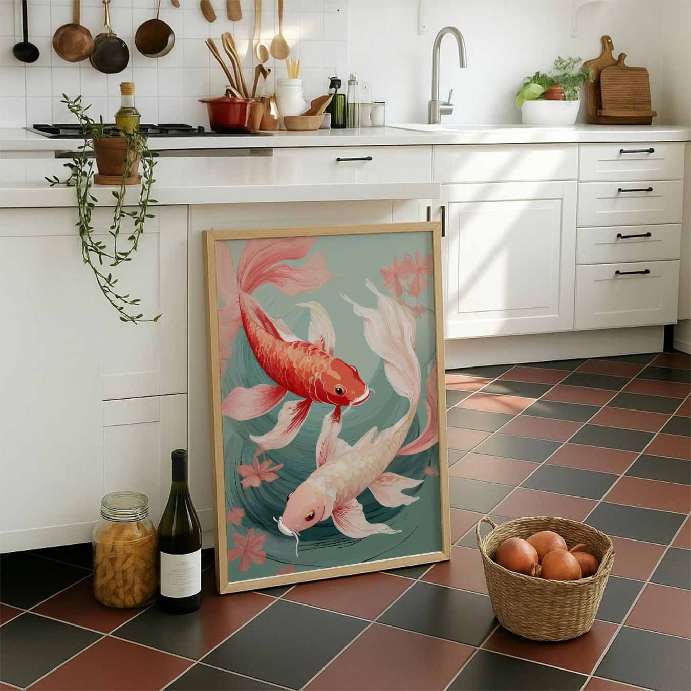 Vrolijke Koi Poster