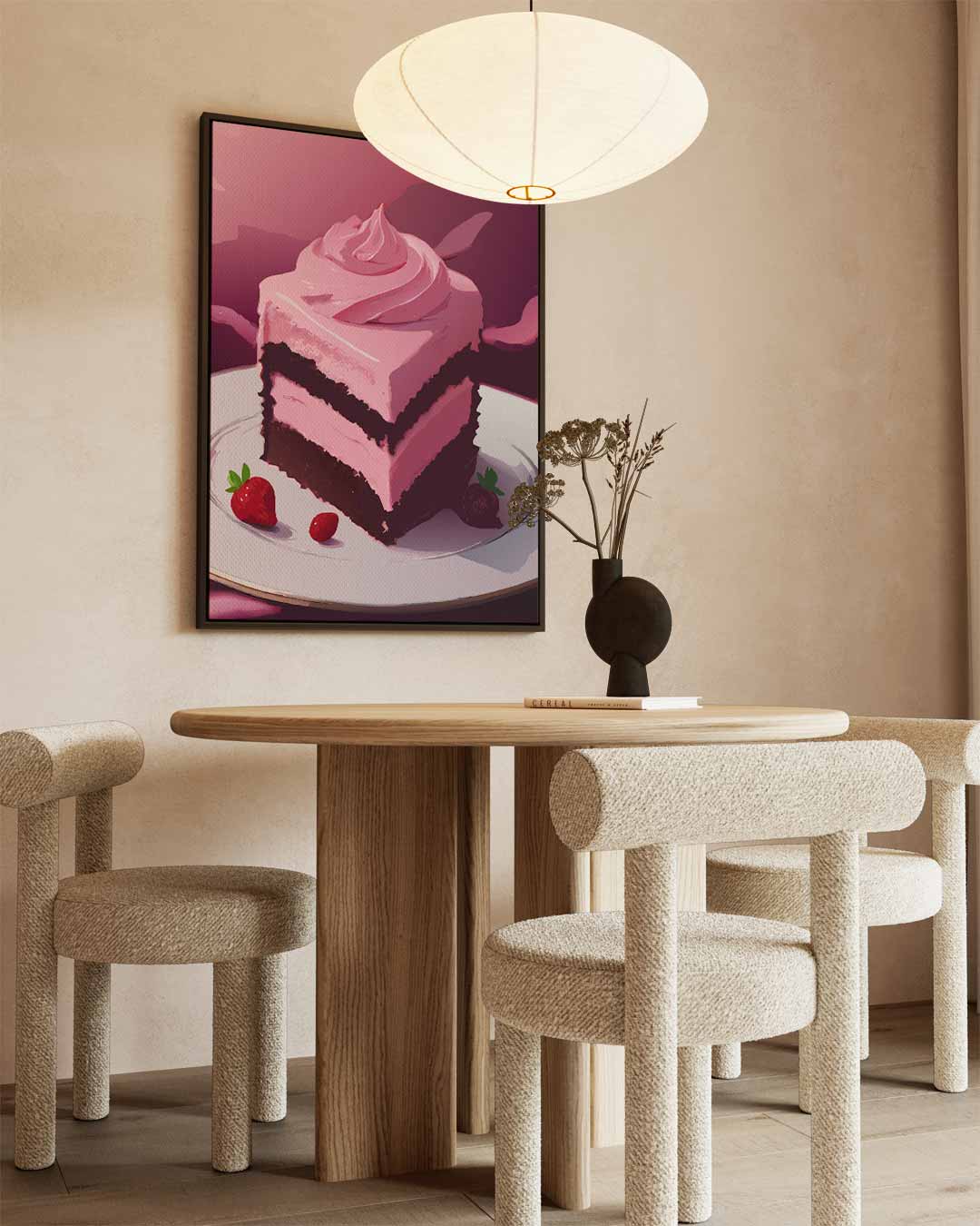 Romige Zoete Verleiding Kunstwerk-canvas-dibond-plexiglas-wanddecoratie-WallArtistic