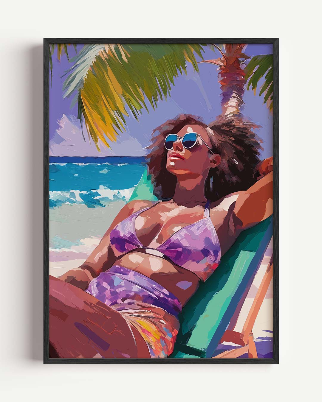 Zon, Zee en Zorgeloosheid Poster-WallArtistic