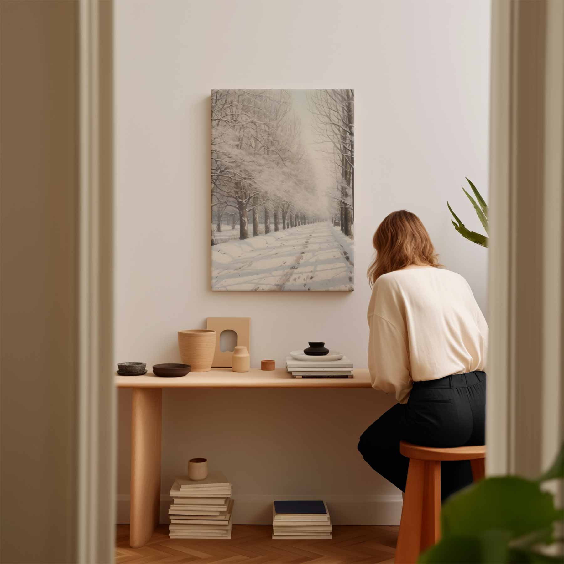 Winter Wonderland Laantje Kunstwerk-canvas-dibond-plexiglas-wanddecoratie-WallArtistic