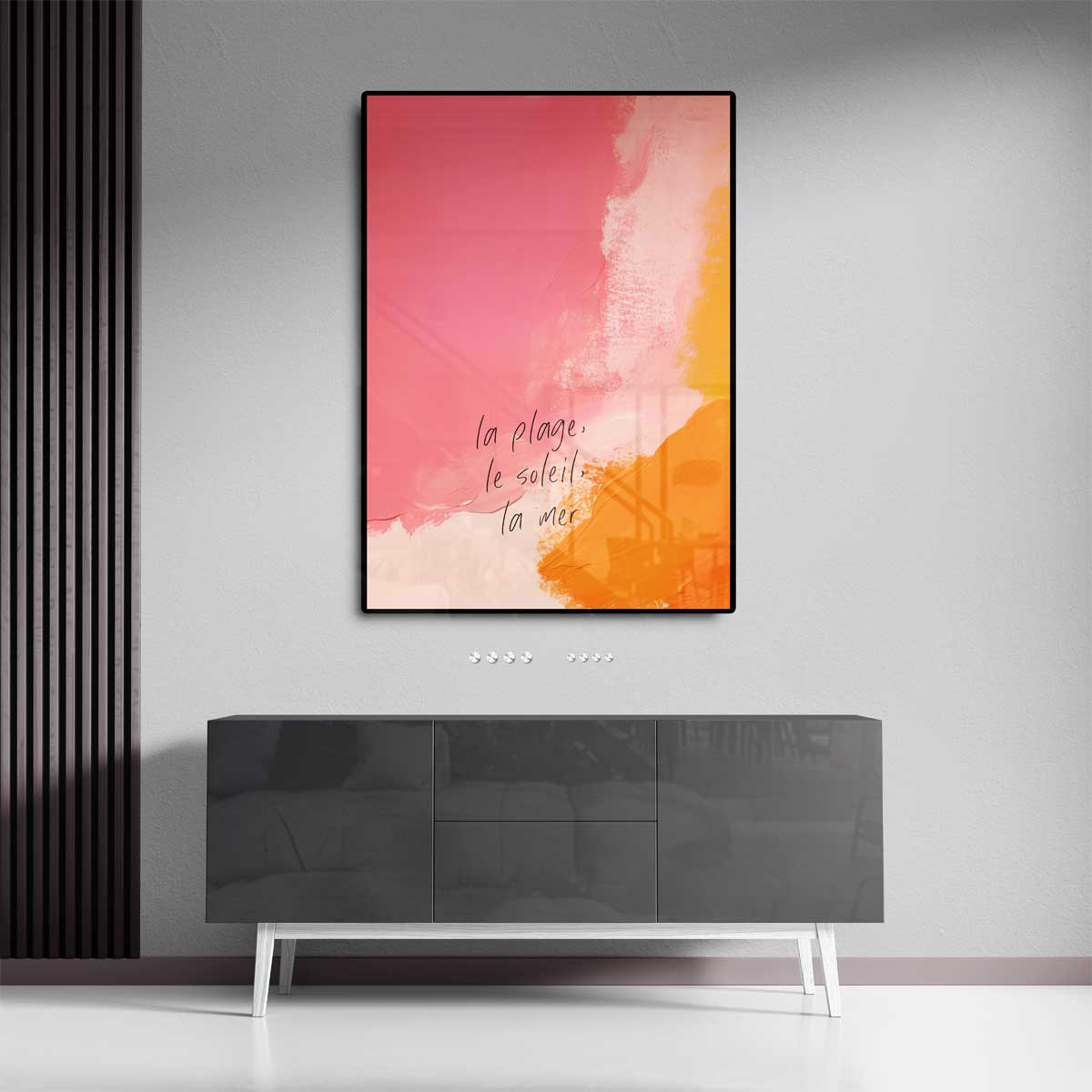 Kleurrijke Stranddroom Kunstwerk-canvas-dibond-plexiglas-wanddecoratie-WallArtistic