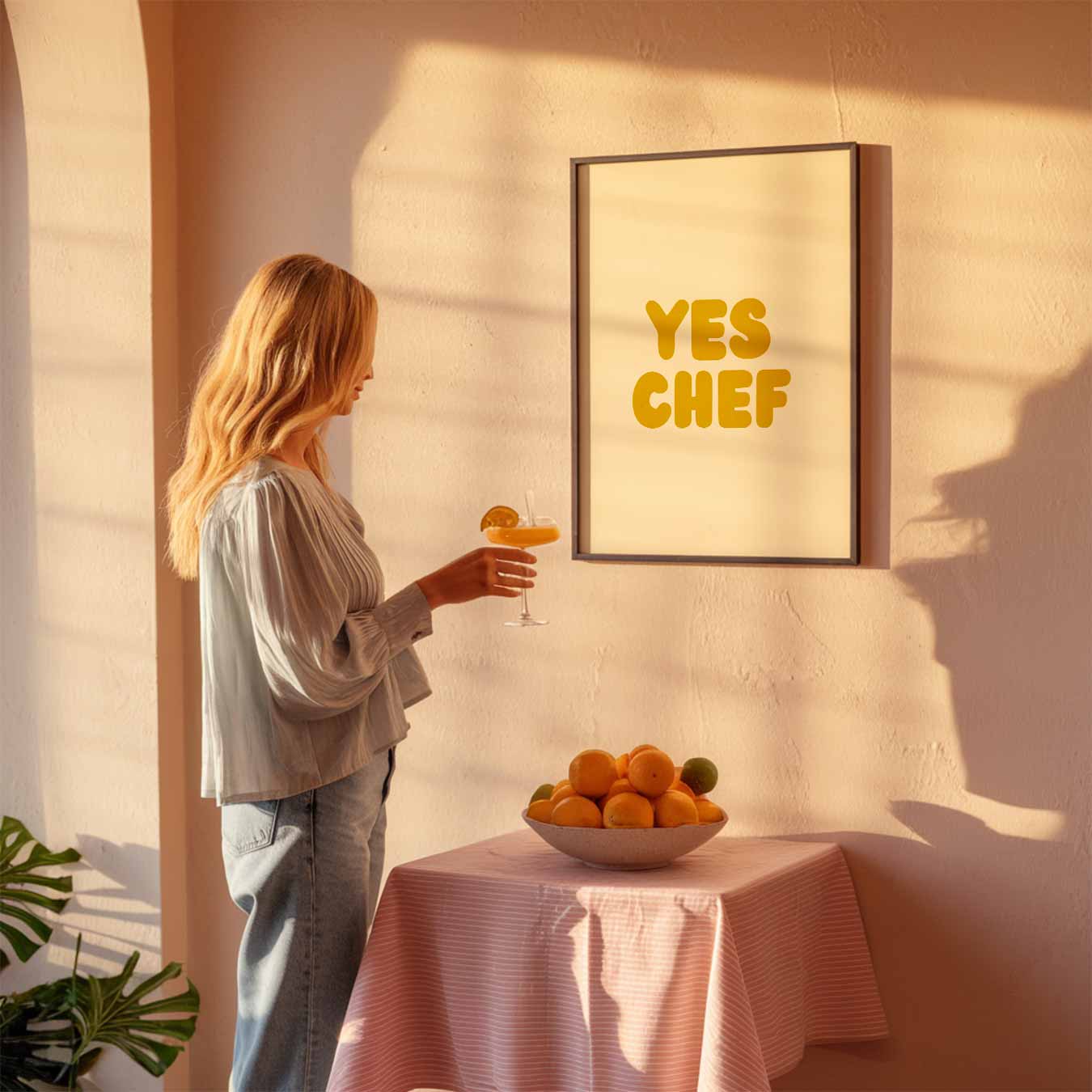 Yes Chef Keukenposter-WallArtistic