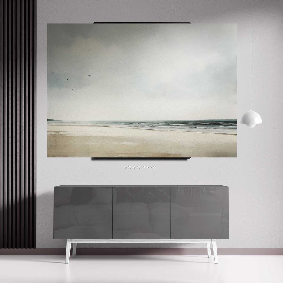 Rustige Strandsfeer Kunstwerk-canvas-dibond-plexiglas-wanddecoratie-WallArtistic