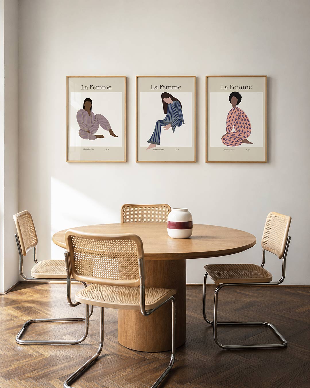 Gestreepte vormen Posterset