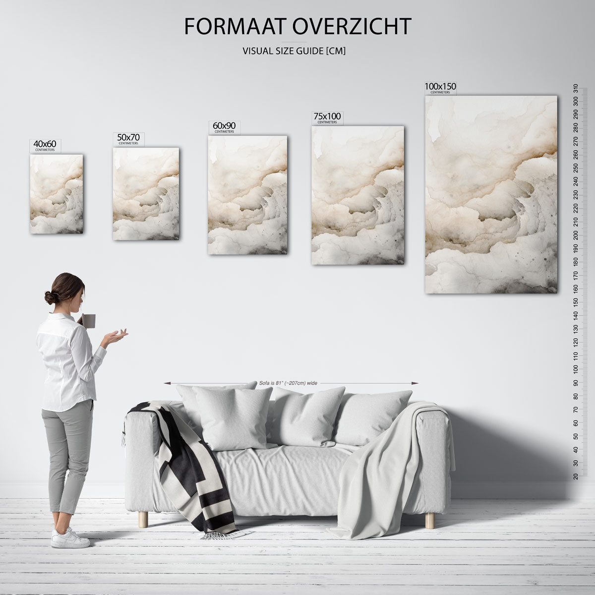 Organische vormen Kunstwerk