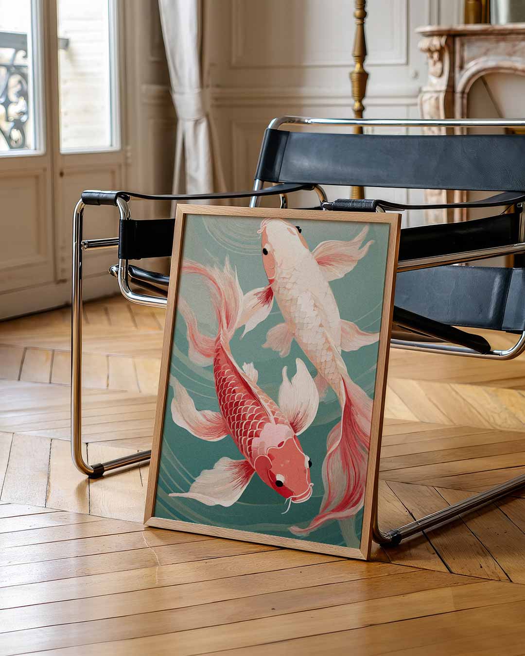 Koi Karper Elegantie Poster-WallArtistic
