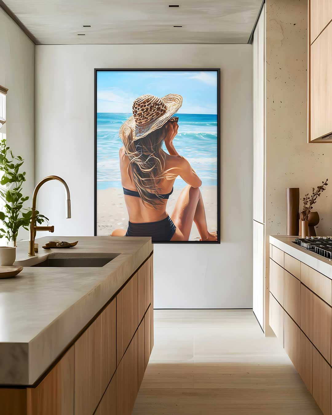 Zomerdromen aan Zee Kunstwerk-canvas-dibond-plexiglas-wanddecoratie-WallArtistic