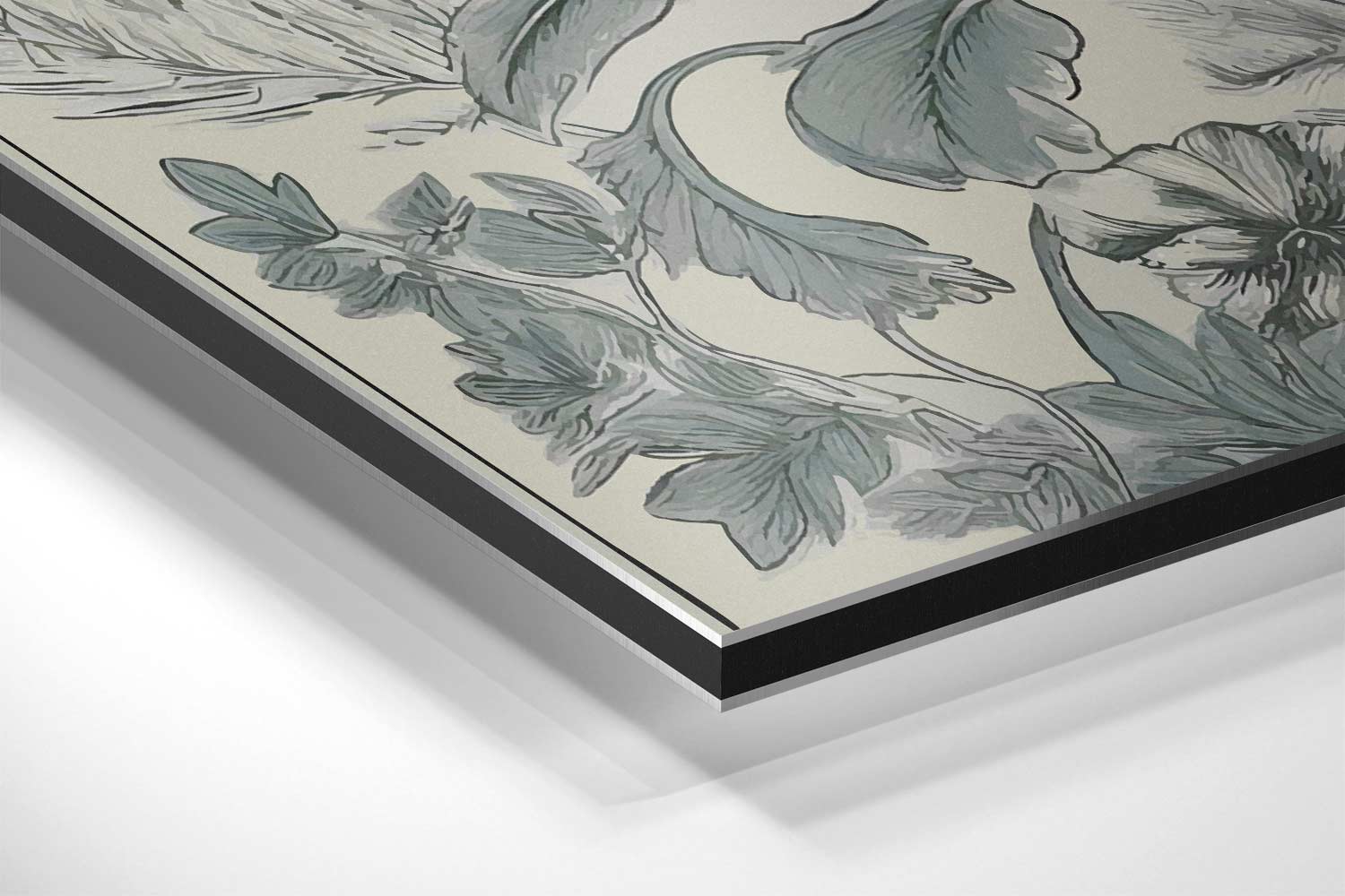 Botanische Bloementekening Kunstwerk-canvas-dibond-plexiglas-wanddecoratie-WallArtistic