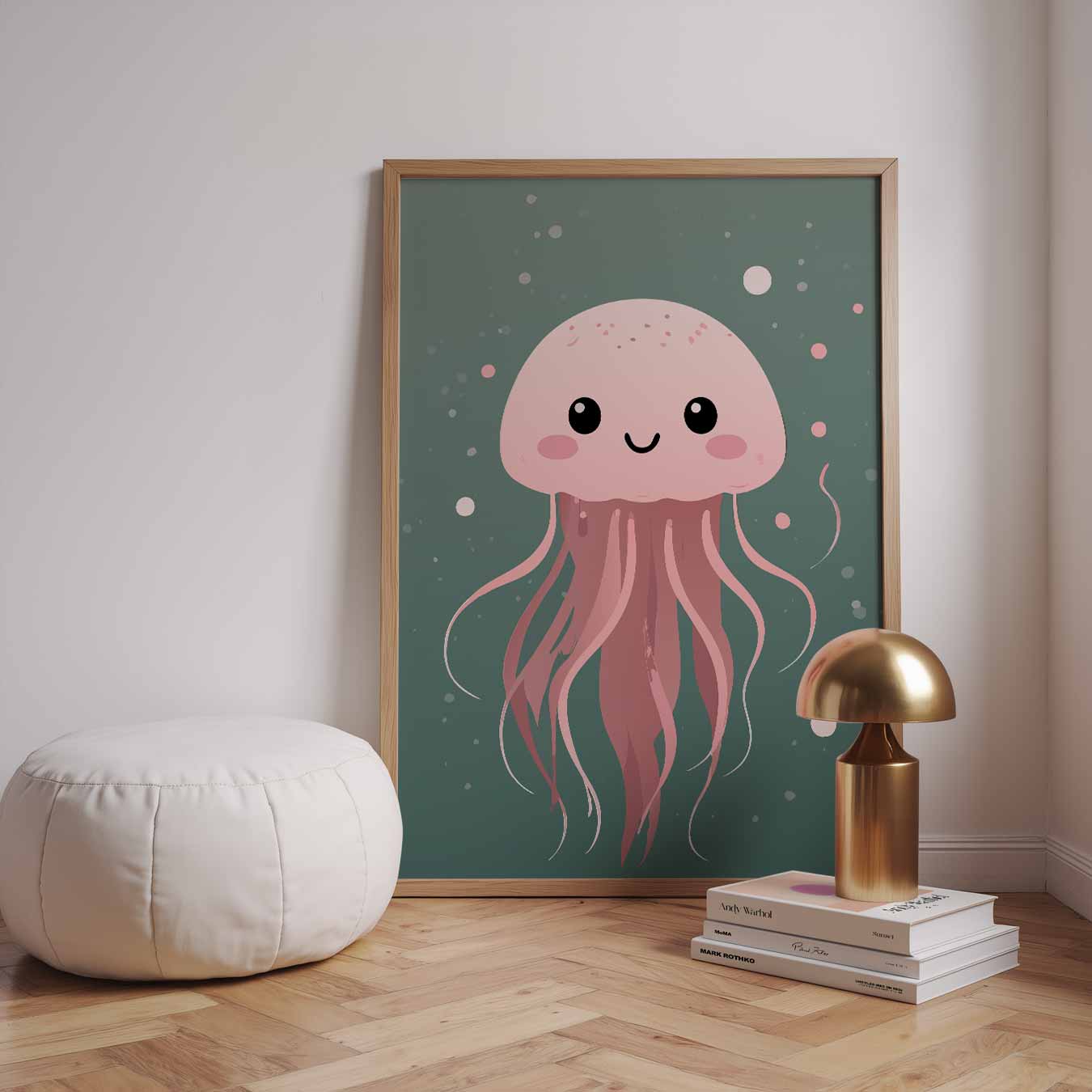 Schattige Kwallenposter-WallArtistic