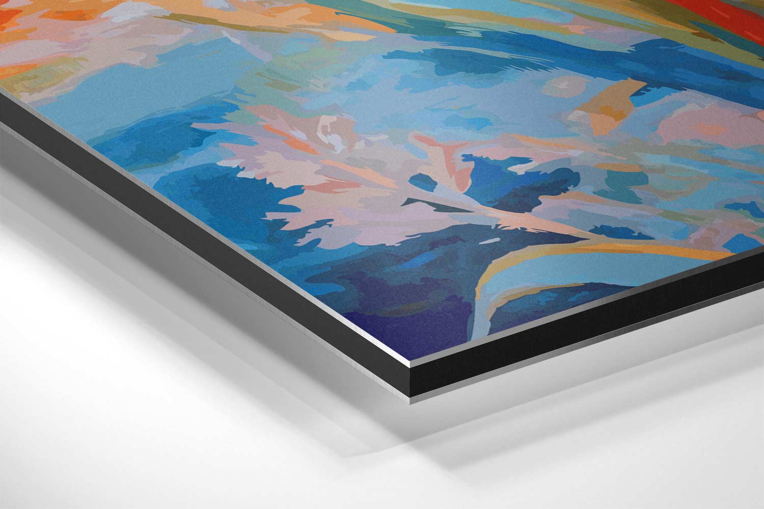 Kleurrijke Bloemenpracht Kunstwerk-canvas-dibond-plexiglas-wanddecoratie-WallArtistic