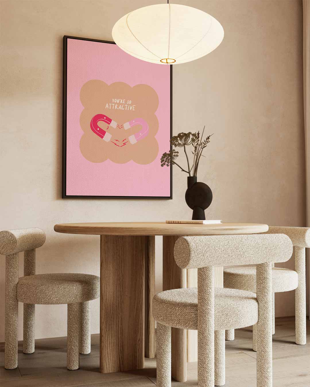 Magnetische Aantrekkingskracht Poster Kunstwerk-canvas-dibond-plexiglas-wanddecoratie-WallArtistic