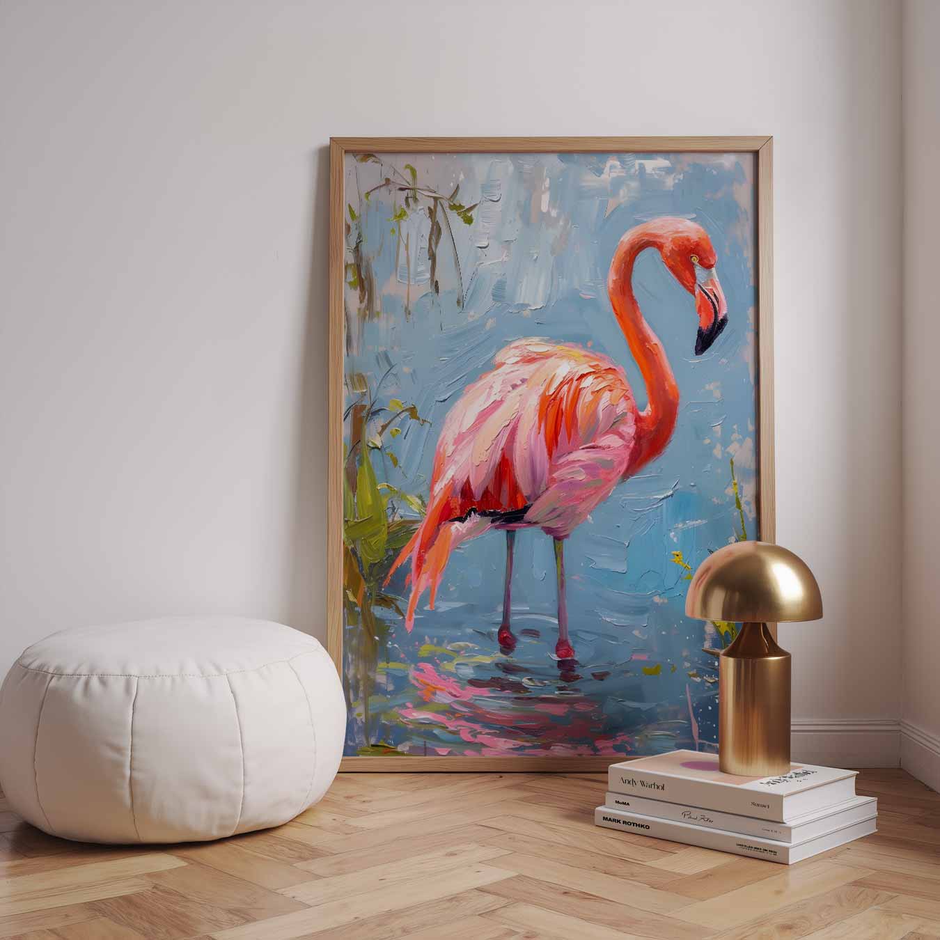 Kleurrijke Flamingo Droom Poster-WallArtistic