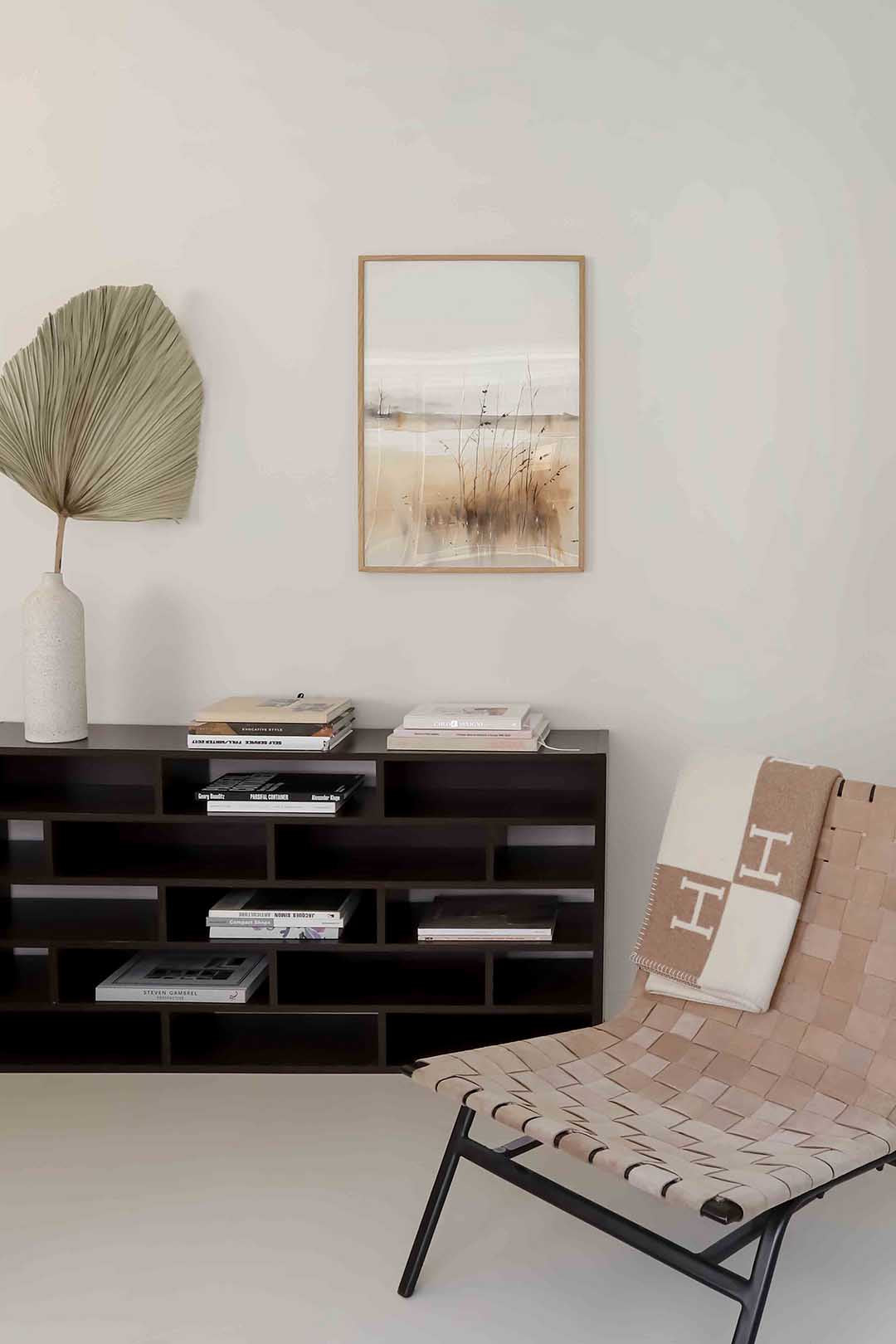 Landschap met riet Poster
