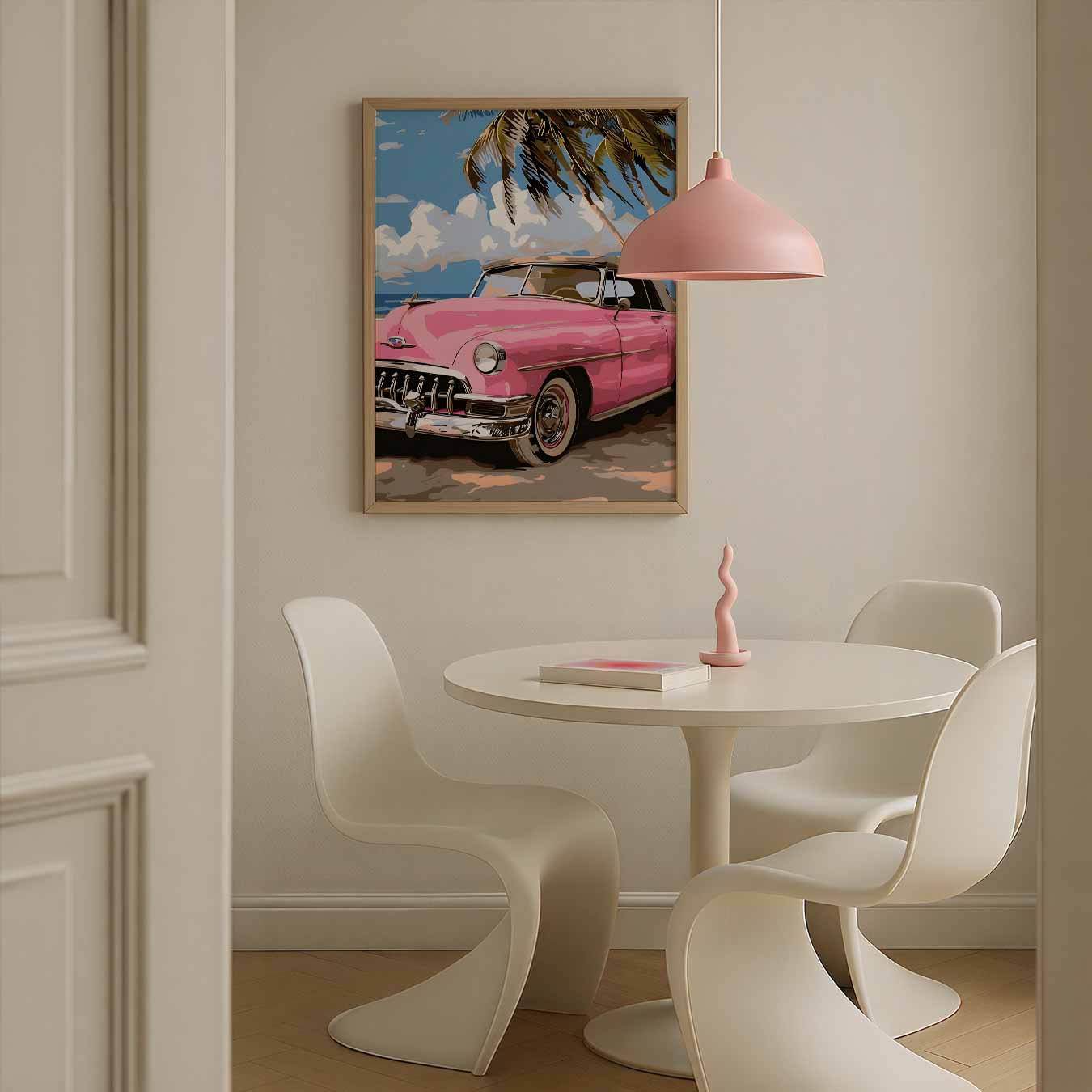 Retro Strandavontuur Poster