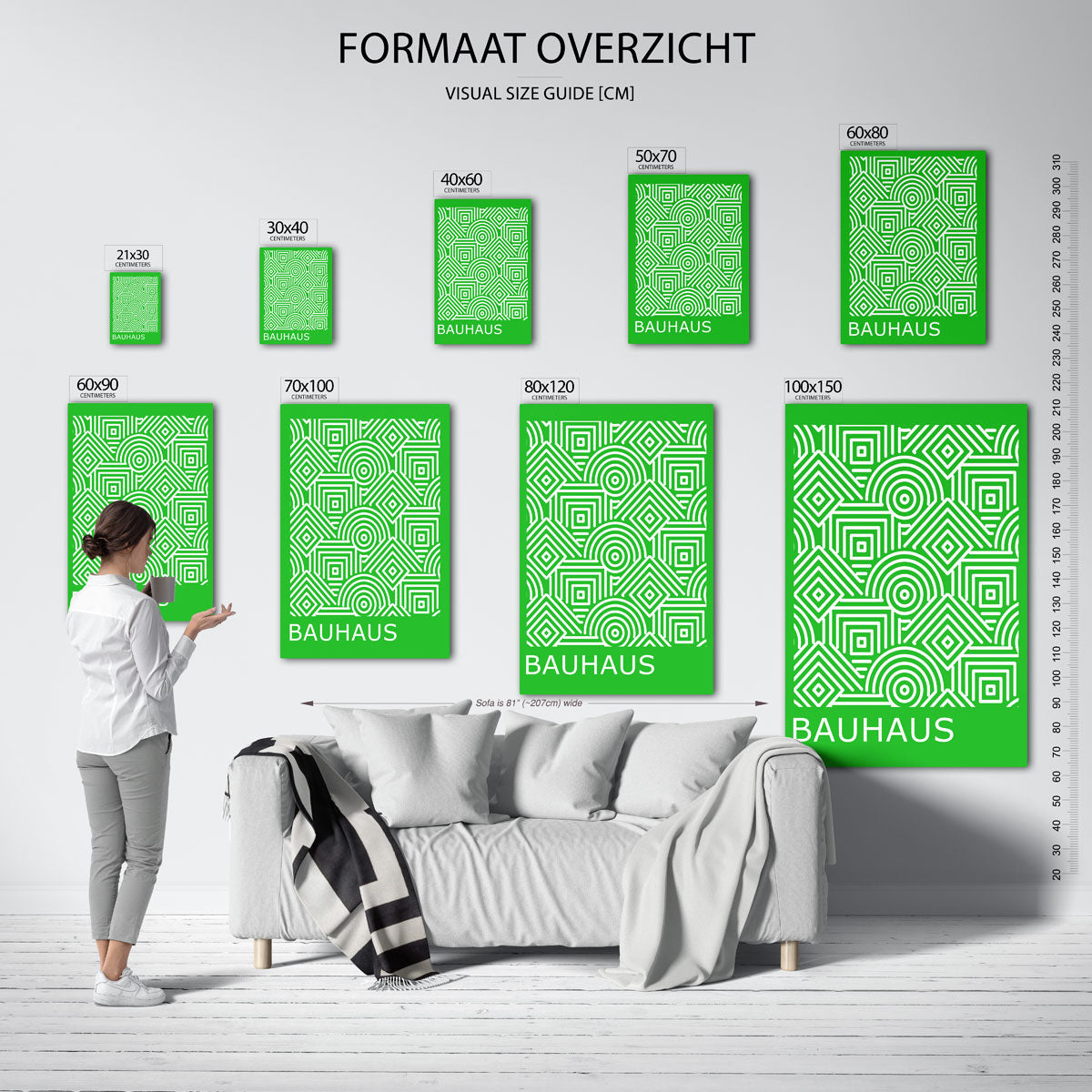 Lijnen en patronen Poster