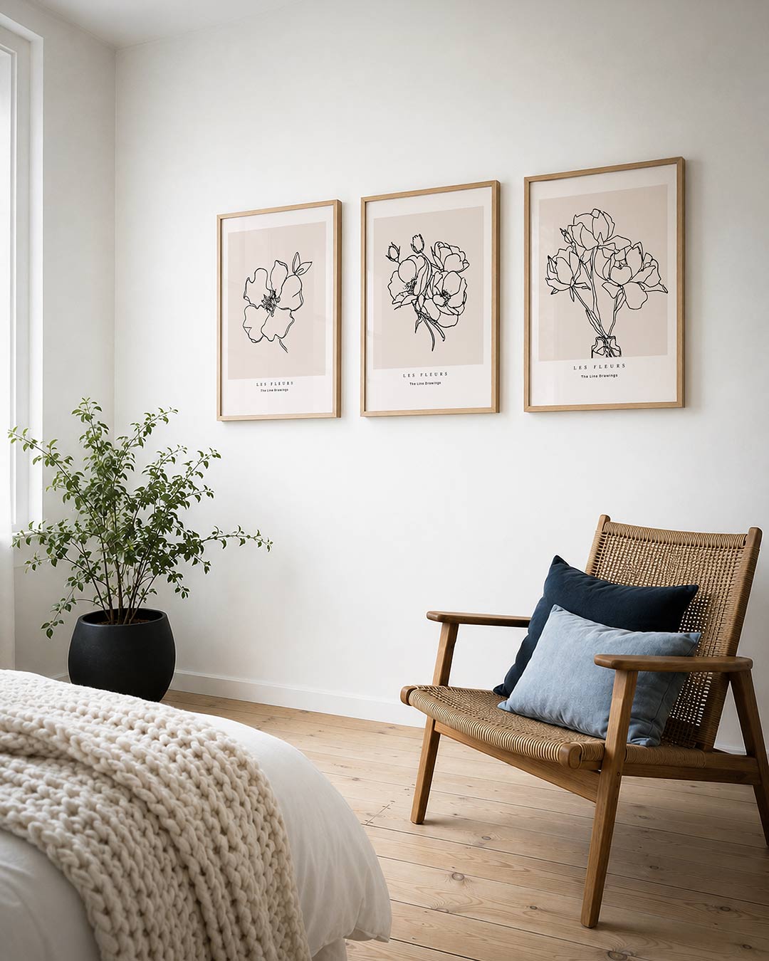 Lijnenbloem Posterset