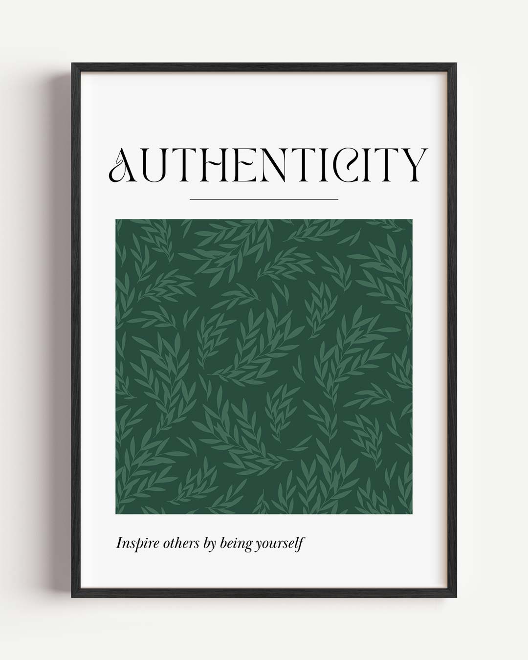 Authentiek Groene Bladeren Poster-WallArtistic