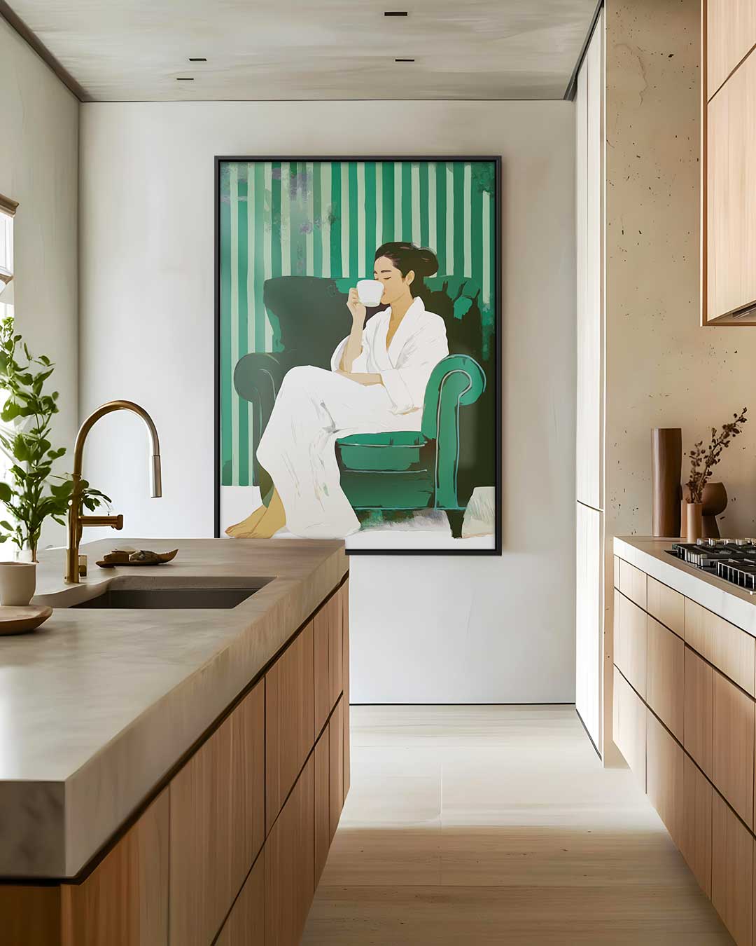 Ontspannen Ochtendmoment Kunstwerk-canvas-dibond-plexiglas-wanddecoratie-WallArtistic