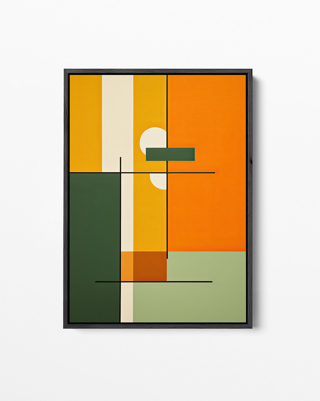 Geometrische kleurencompositie Kunstwerk