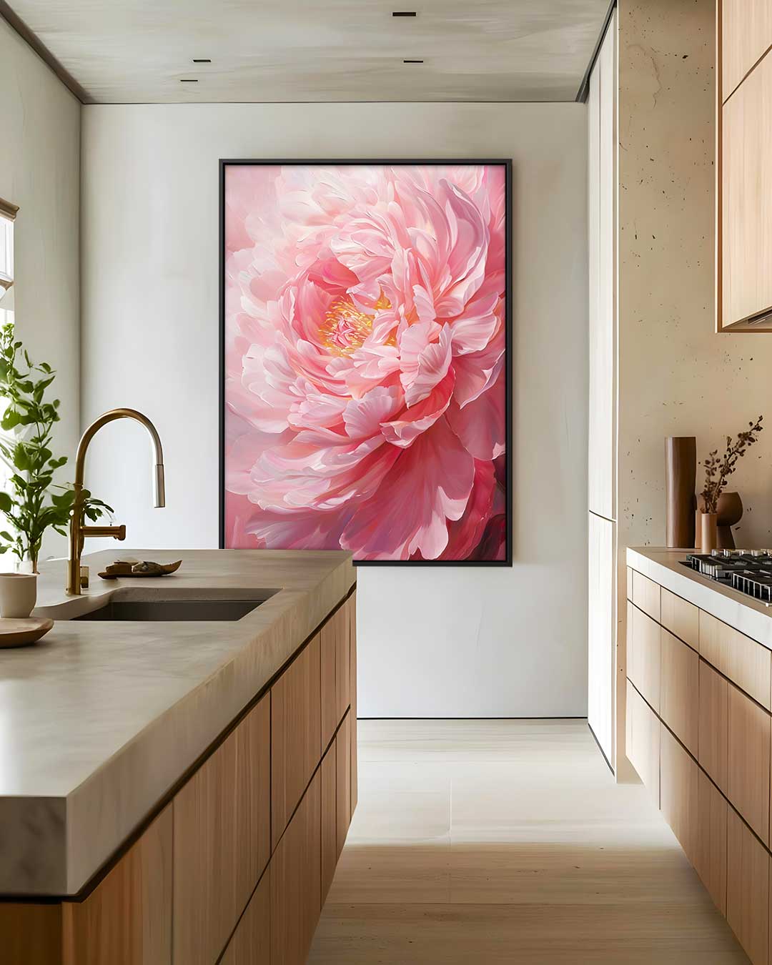 Bloeiende Elegantie Kunstwerk-canvas-dibond-plexiglas-wanddecoratie-WallArtistic