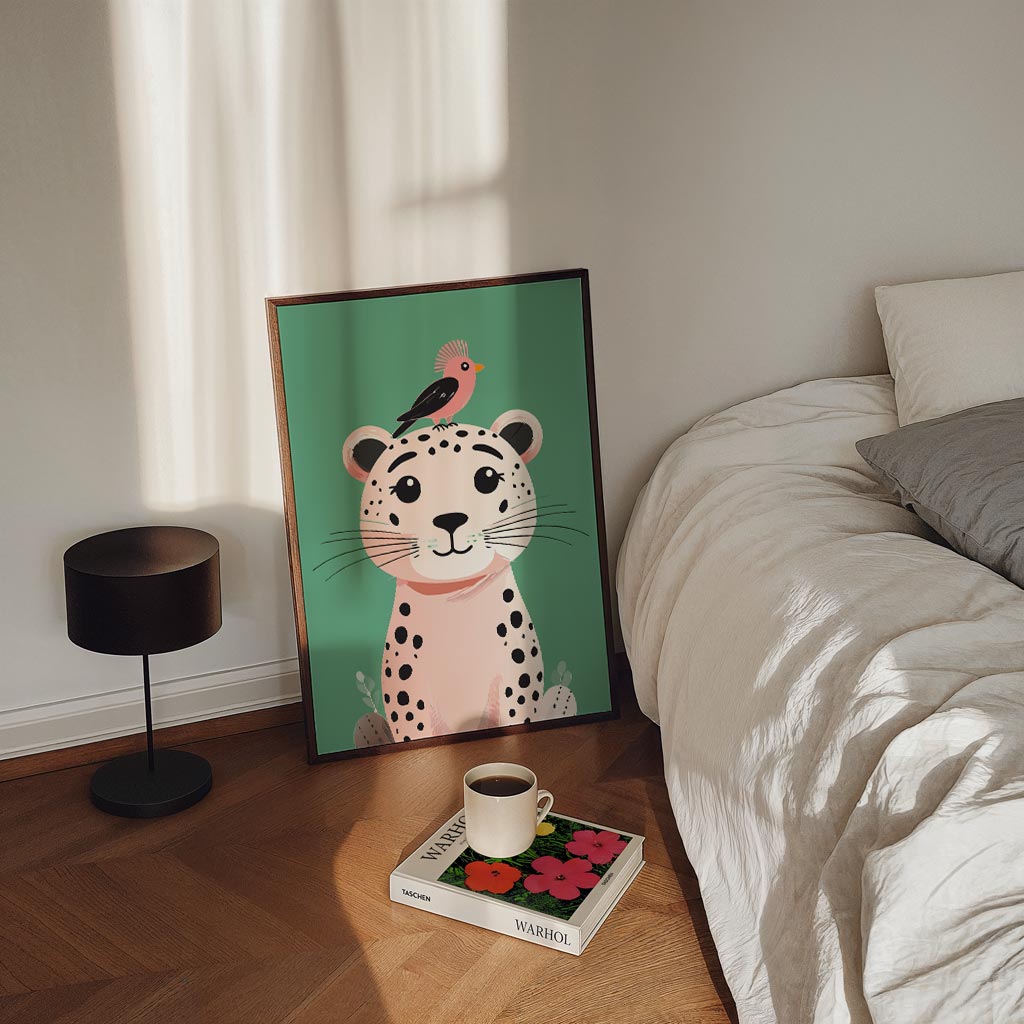 Vrolijke Dierenvriendschap Poster-WallArtistic