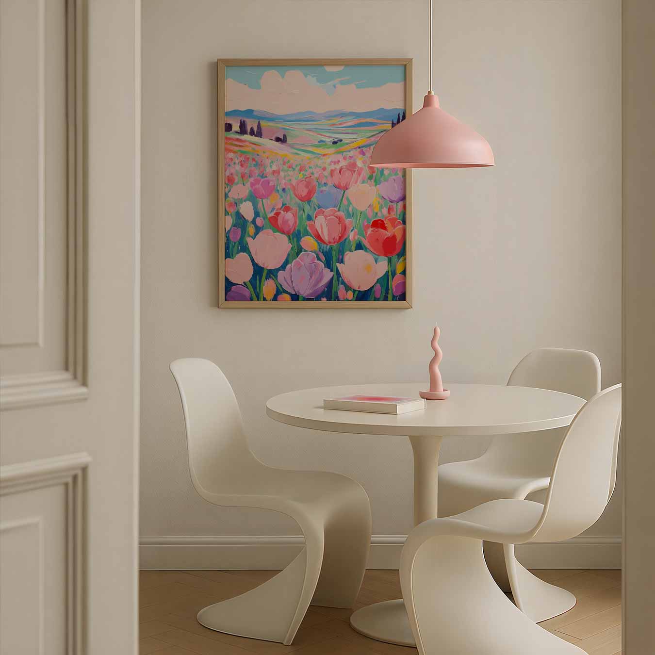 Bloemenpracht Landschap Poster-WallArtistic