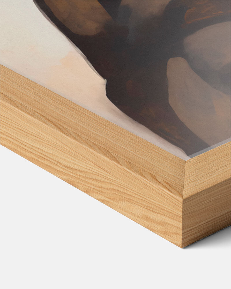 Abstracte Stijlvolle Vrouwelijke Portretposter-WallArtistic