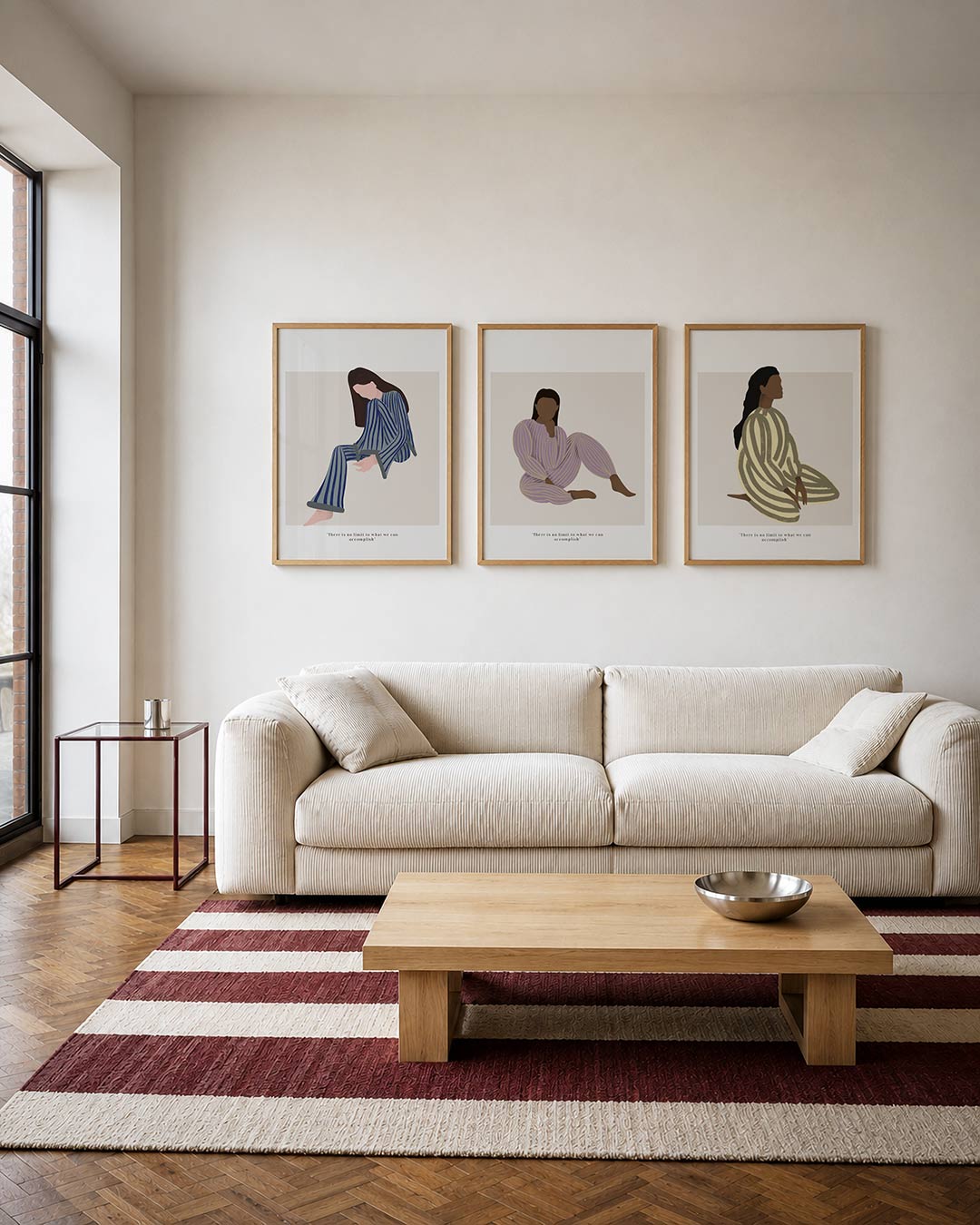 Gestreepte harmonie Posterset