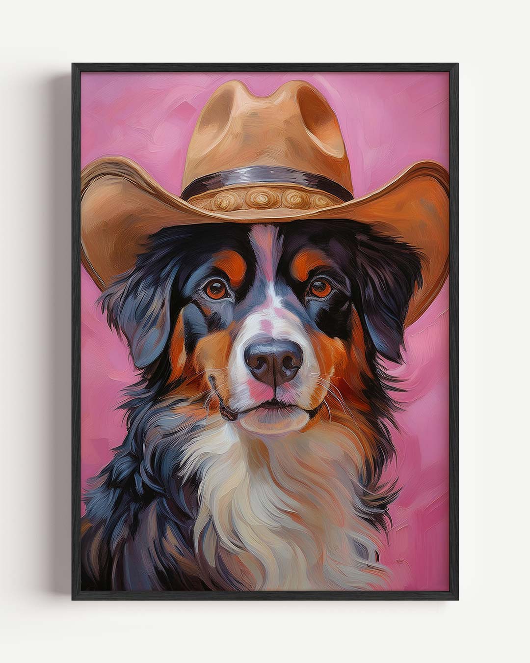 Cowboy Hond Portretposter-WallArtistic