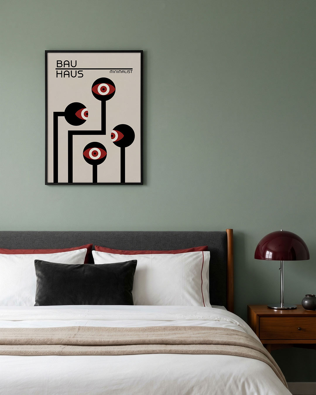 Lijnen en ogen Poster