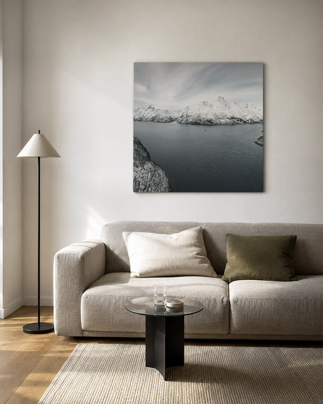Rustige berglandschap Kunstwerk