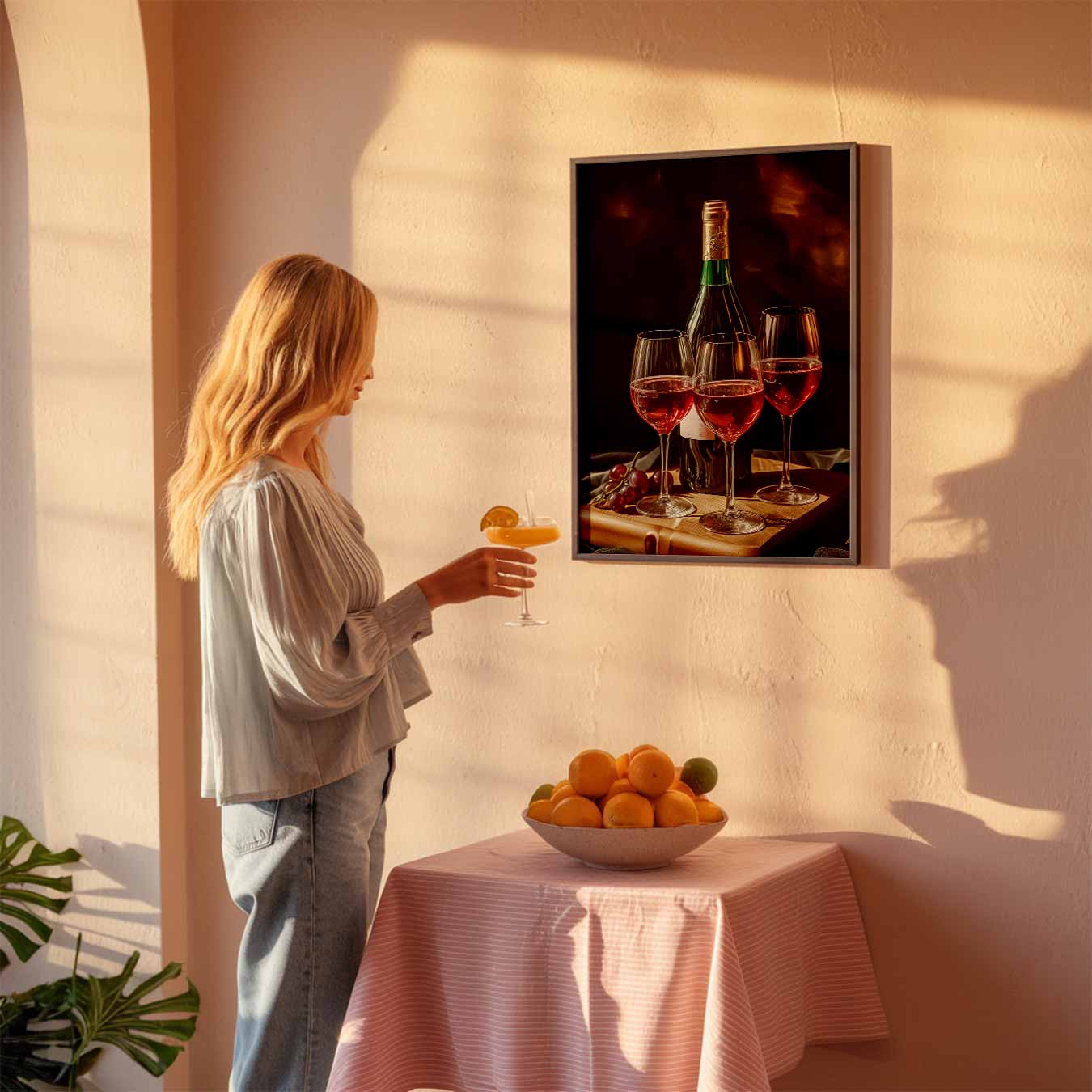 Elegante Wijntijd Poster