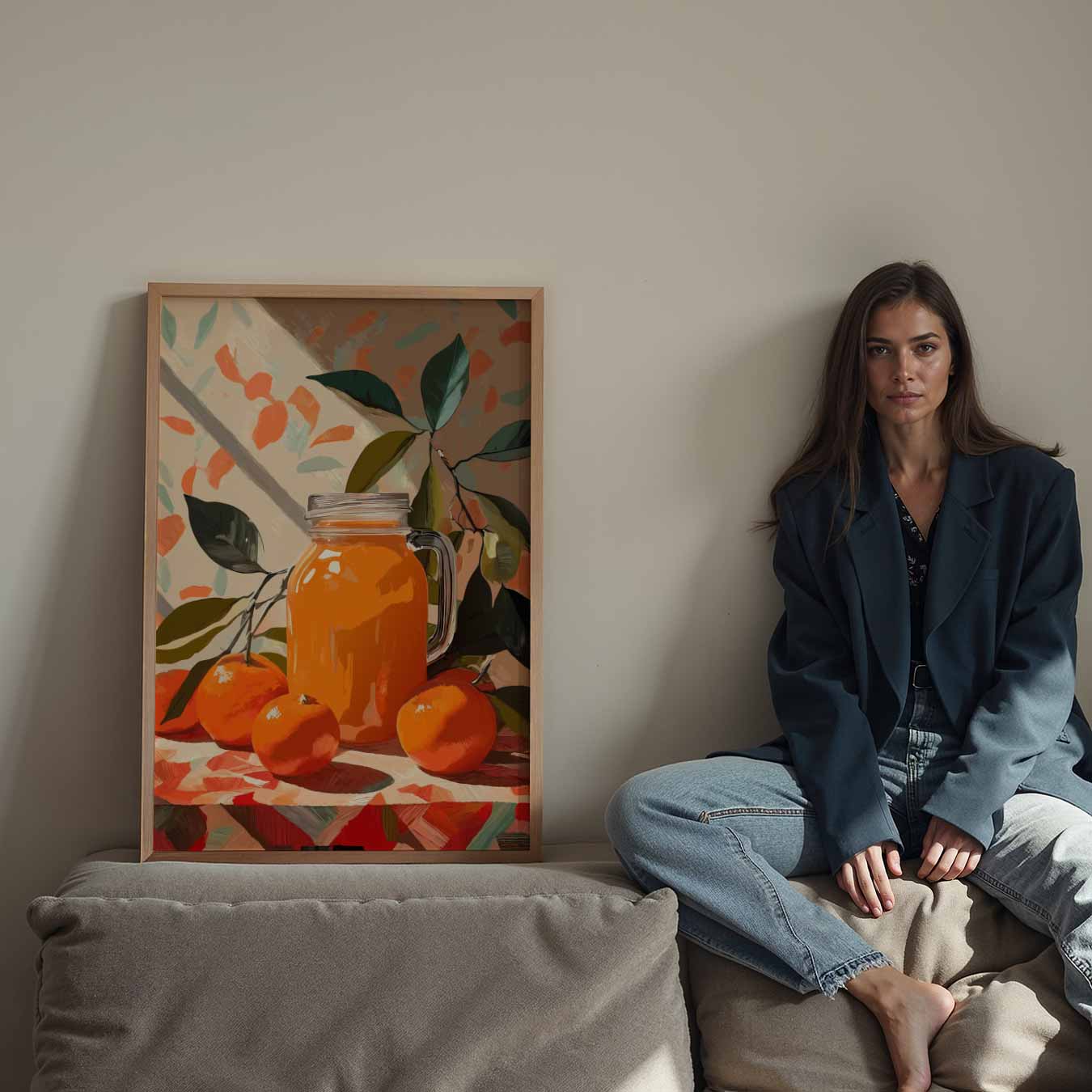 Zonnige Citrus Frisheid Poster-WallArtistic