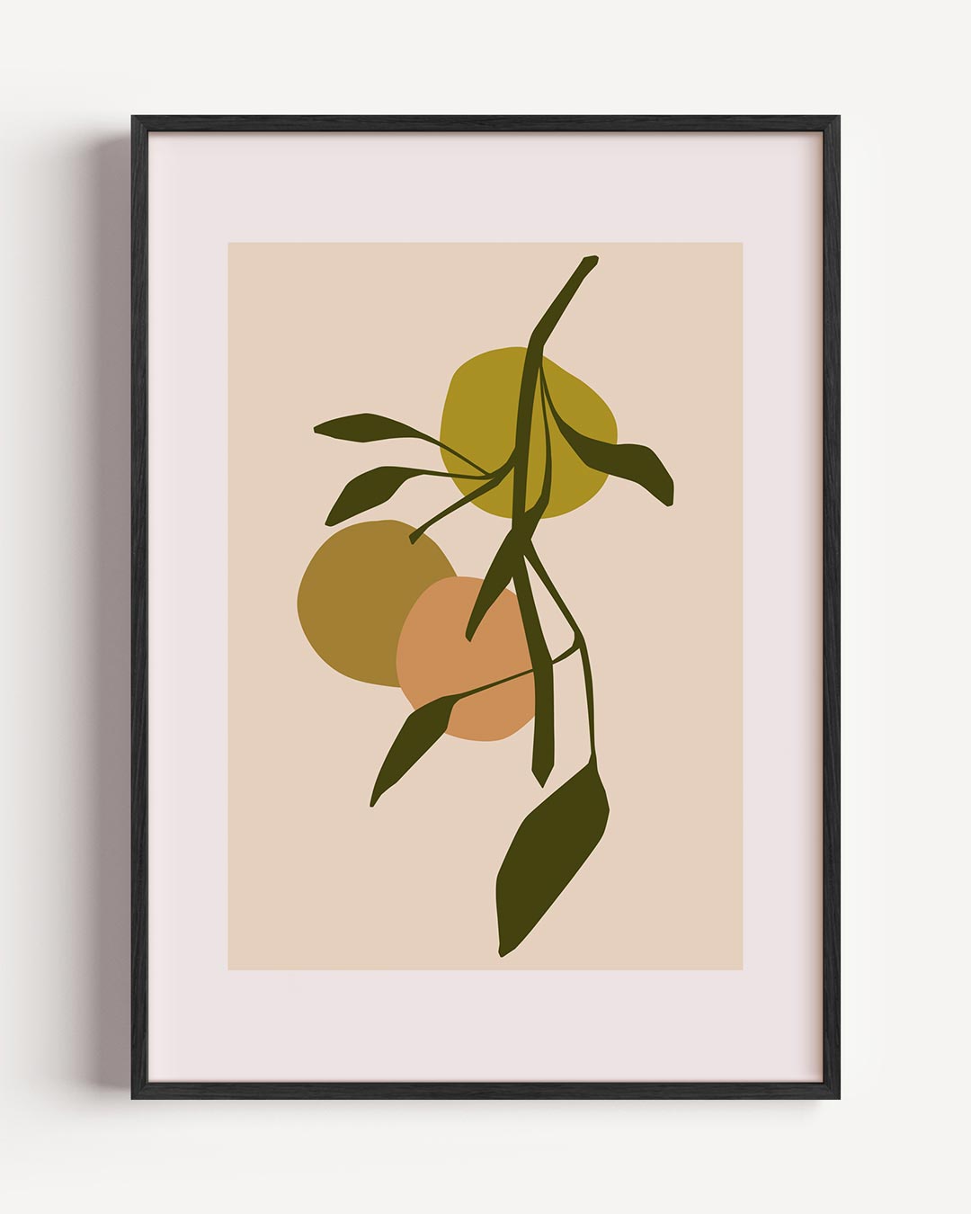 Minimalistische Vruchtenposter-WallArtistic