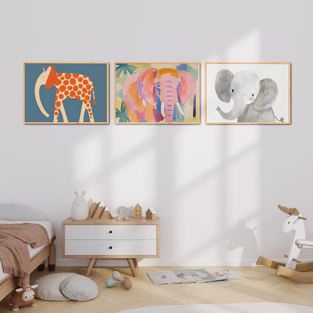 Vorm en kleurenspel Posterset