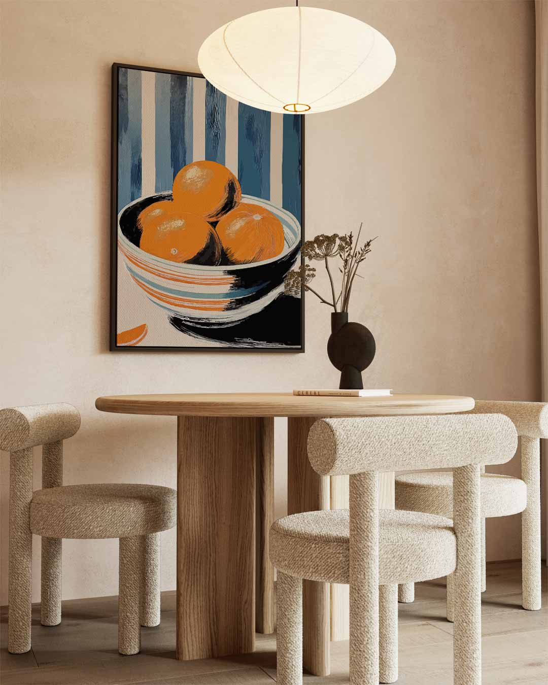 Nostalgische Stilleven met Sinaasappels Kunstwerk-canvas-dibond-plexiglas-wanddecoratie-WallArtistic