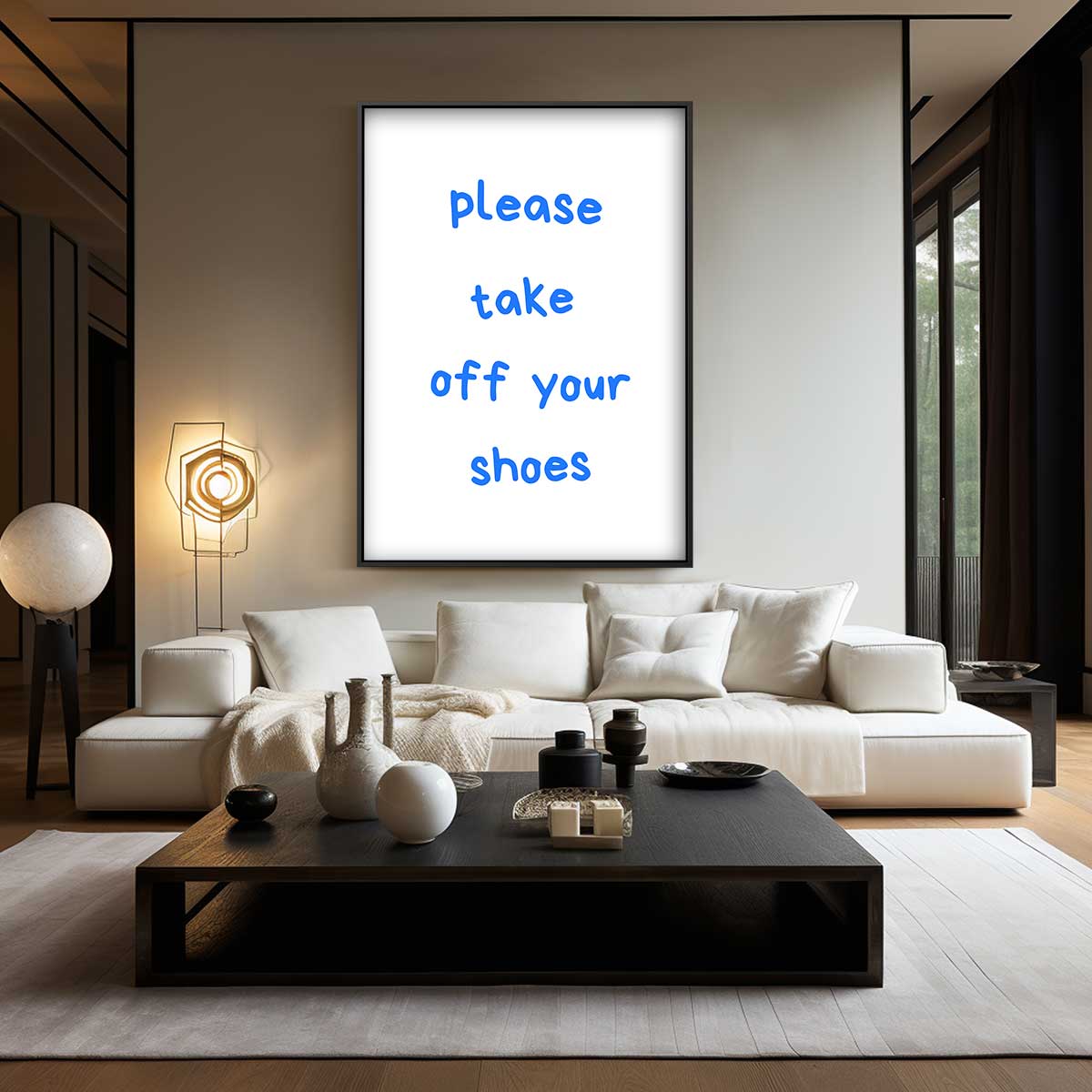 Vriendelijke Welkomstboodschap Kunstwerk-canvas-dibond-plexiglas-wanddecoratie-WallArtistic