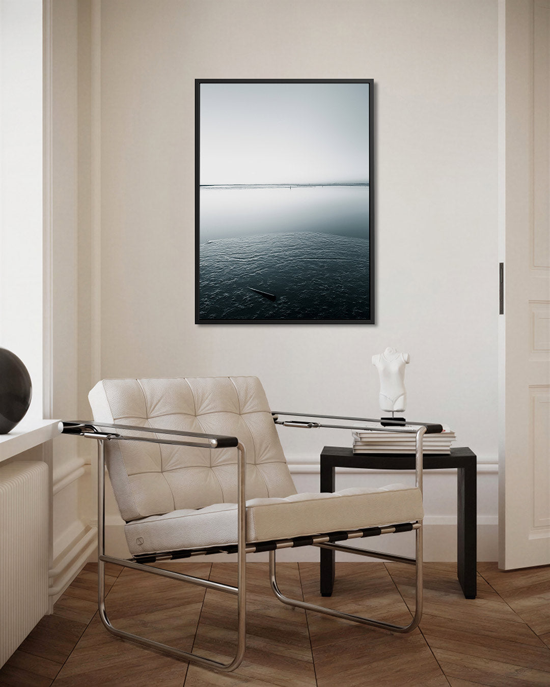 Rustige waterlandschap Kunstwerk