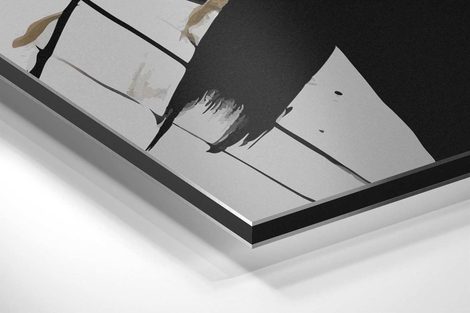 Abstracte Expressie Kunstwerk-canvas-dibond-plexiglas-wanddecoratie-WallArtistic