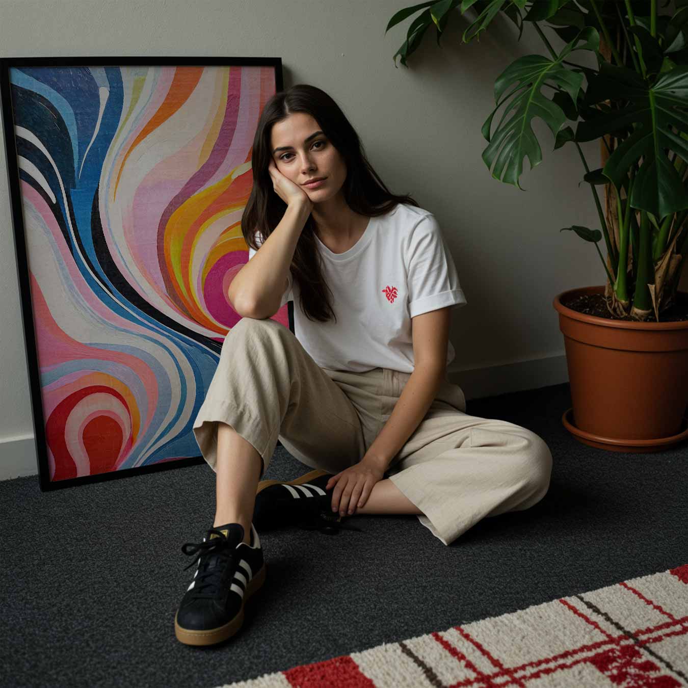 Kleurrijke Abstracte Kunstposter-WallArtistic