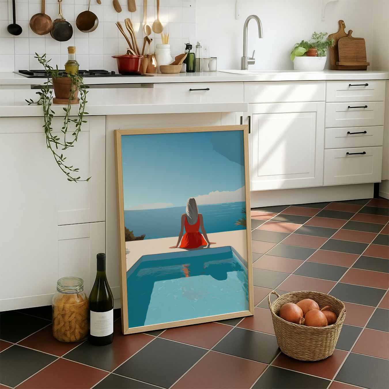 Droomachtige Zomeruitzicht Poster-WallArtistic