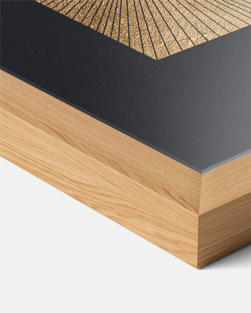 Stralende Gouden Zon Poster-WallArtistic