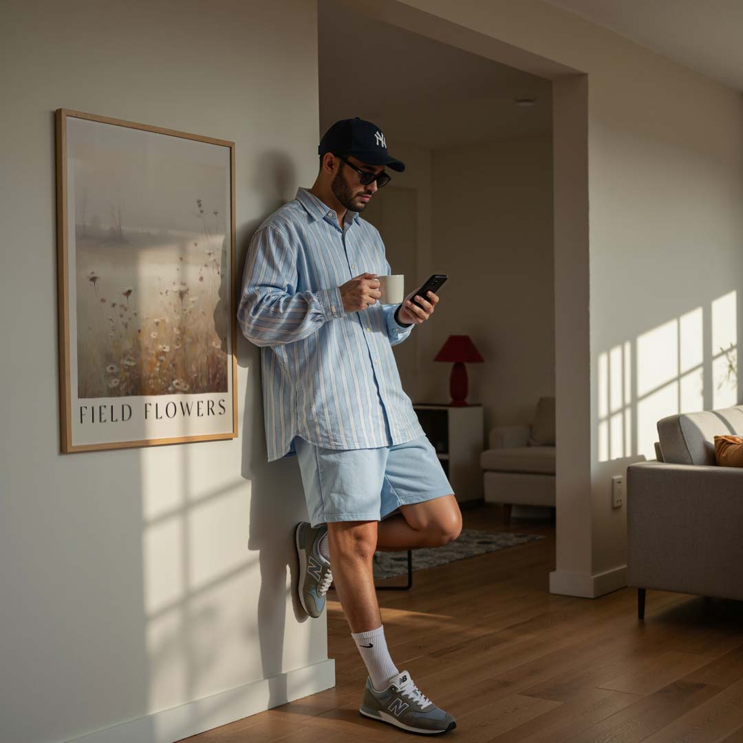 Dromerige Veldbloemen Poster-WallArtistic