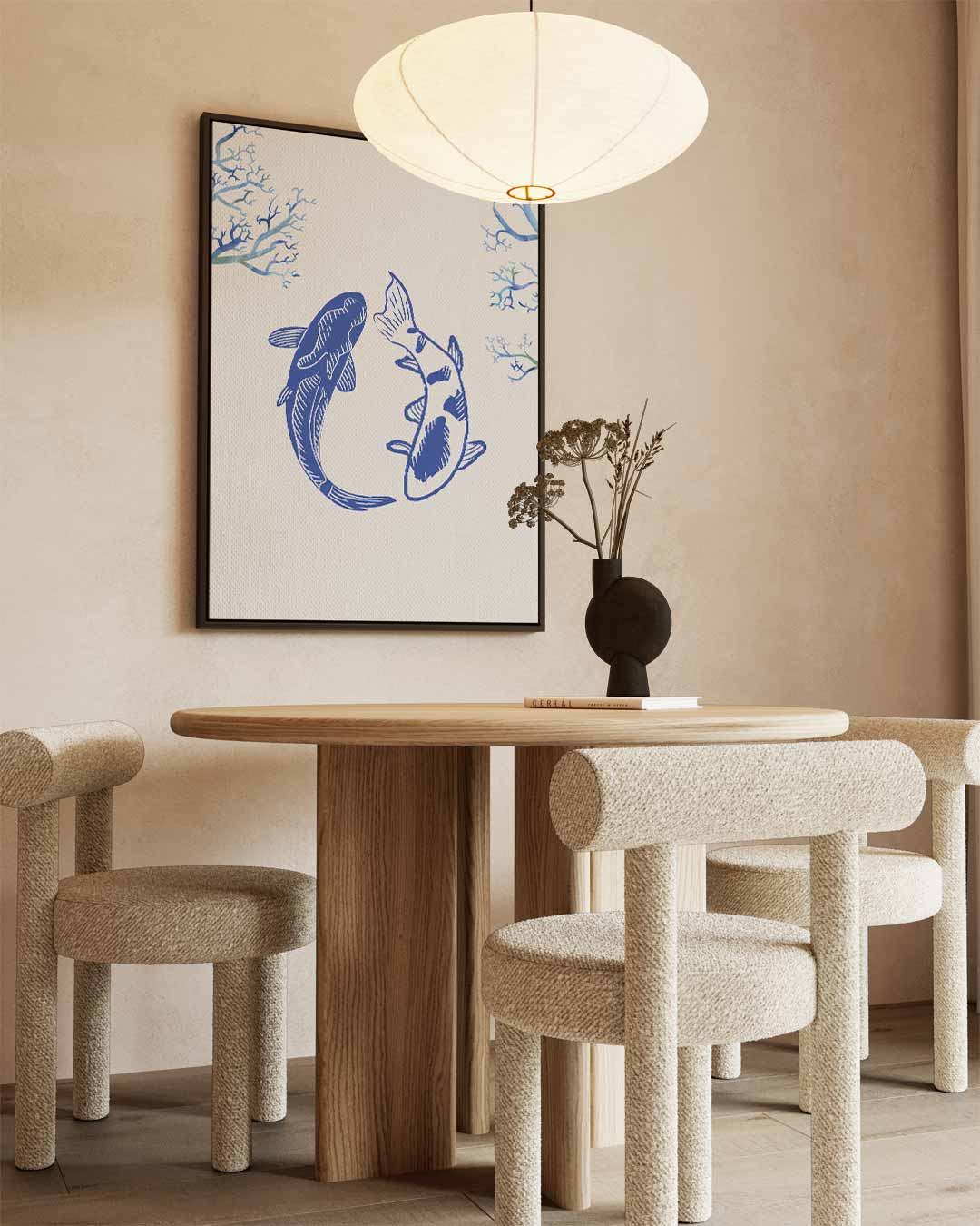 Dans van de Koi Kunstwerk-canvas-dibond-plexiglas-wanddecoratie-WallArtistic